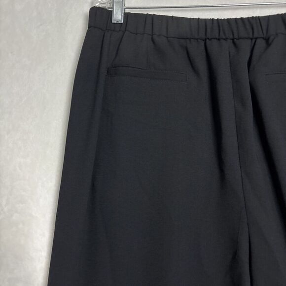 Nordstrom Rack Women's Wide Leg Pleated Front Elastic Waist Pants NWT Black XL - Picture 6 of 15